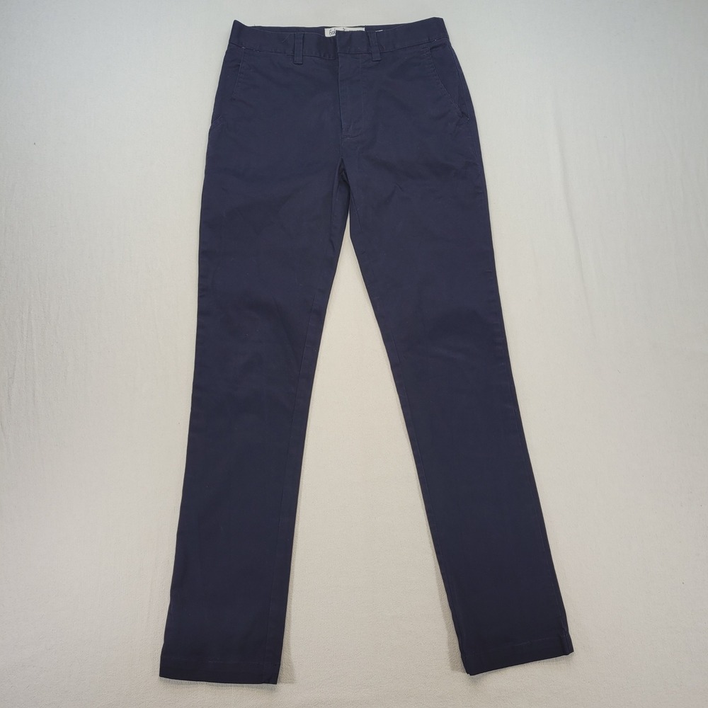 Boden Chino Pants Mens 30x34 Navy Blue Slim Fit Cotton Stretch Trousers